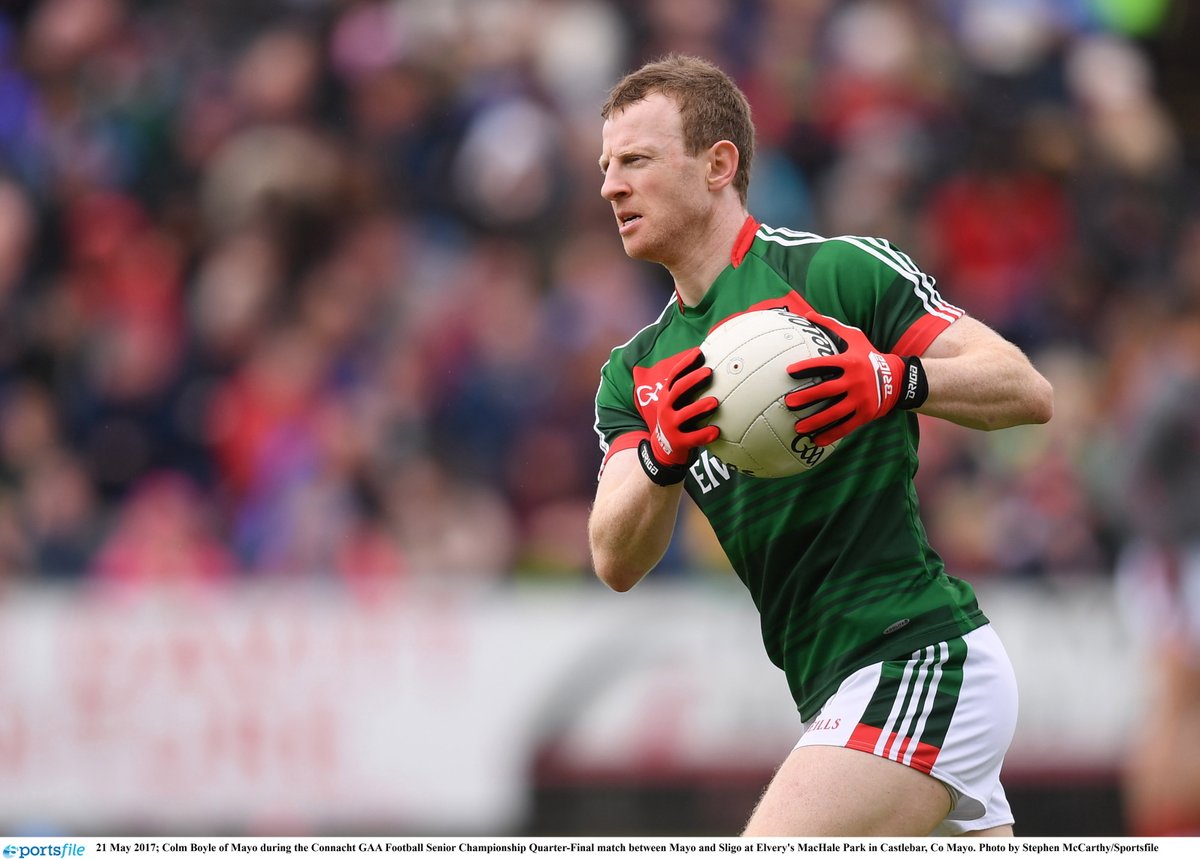 mayonewssport's tweet photo. 'Boyler' calls time on Mayo career 

Read our exclusive story in @mayonewssport as iconic defender Colm Boyle of Davitts retires after 120 appearances.

The 36 year-old won four All Stars and six Connacht SFC medals. 

Thanks for the memories, Boyler! 

#mayogaa #GAA https://t.co/lBk0wS9UGk