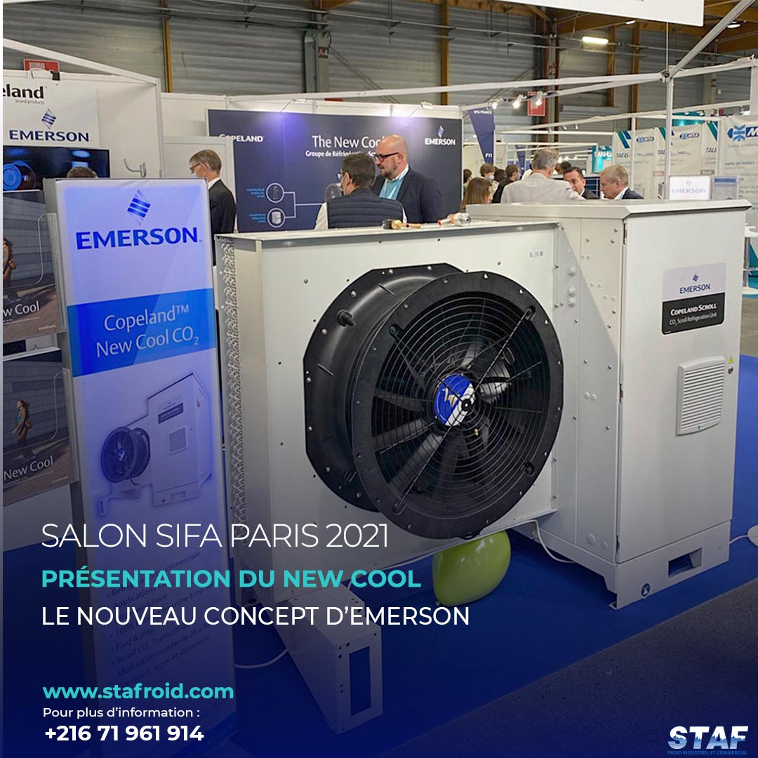 StafroidP's tweet image. 𝗦𝗧𝗔𝗙 ❄️est aux côtés de ses partenaires ‼️
Nous étions ravis d'assister à la présentation du #NEWCOOL, le nouveau concept de groupe frigorifique d’@Emerson_News au Salon Interprofessionnel du Froid et de ses Applications - #SIFA2021 
@CopelandScroll