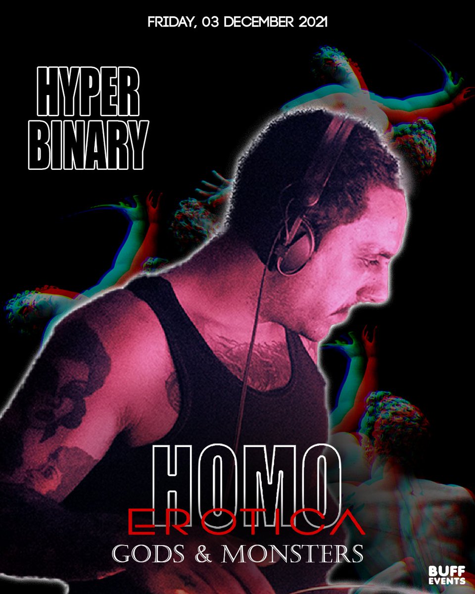 HOMO_EROTICA_'s tweet photo. The outstanding Hyper Binary is joining us next week for HOMO EROTICA once again 🔥
Tickets: https://t.co/RwUFrNhl5x
#hyperbinary #queerparty #melbournenightout #melbournegay https://t.co/AIOcMFl49A