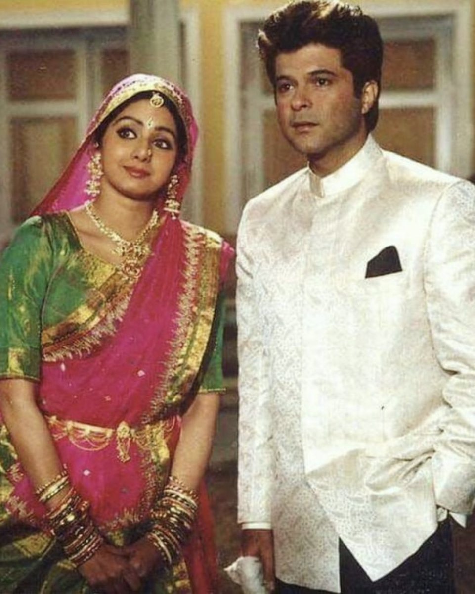30 years of Lamhe. When all it took to get Anil Kapoor to look like a young  boy was for him to not have a mustache. (Image via mirchi90 on IG)