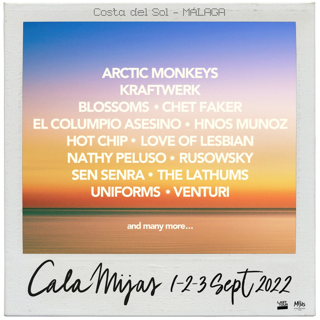 ☀ Llega #CalaMijas el cierre perfecto para tus vacaciones, Arctic Monkeys con fecha exclusiva en España, Kraftwerk, Chet Faker, y muchos más encabezan las primeras confirmaciones en tu cita imprescindible del fin del verano. ☀