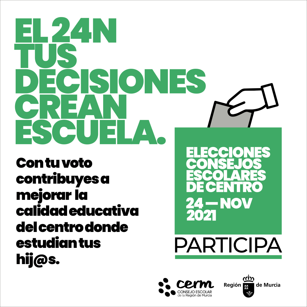 Educarm's tweet photo. 💌🏫🎒

📣 Participa en las #elecciones de los #ConsejosEscolares❗
      👉El #24N tu decisión crea escuela. 

🔗 https://t.co/BfZLYsUDGw https://t.co/Nsok3Bfx3v