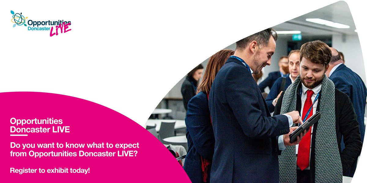 OpportunitiesDN's tweet photo. Do you want to know what to expect from Opportunities Doncaster LIVE?

-Engage with your future employees and attract talent
-A profile boost
-The opportunity to shape the way education and industry works together
-Support
-Networking opportunities 

#ODLIVE https://t.co/fLxnhCDKS9