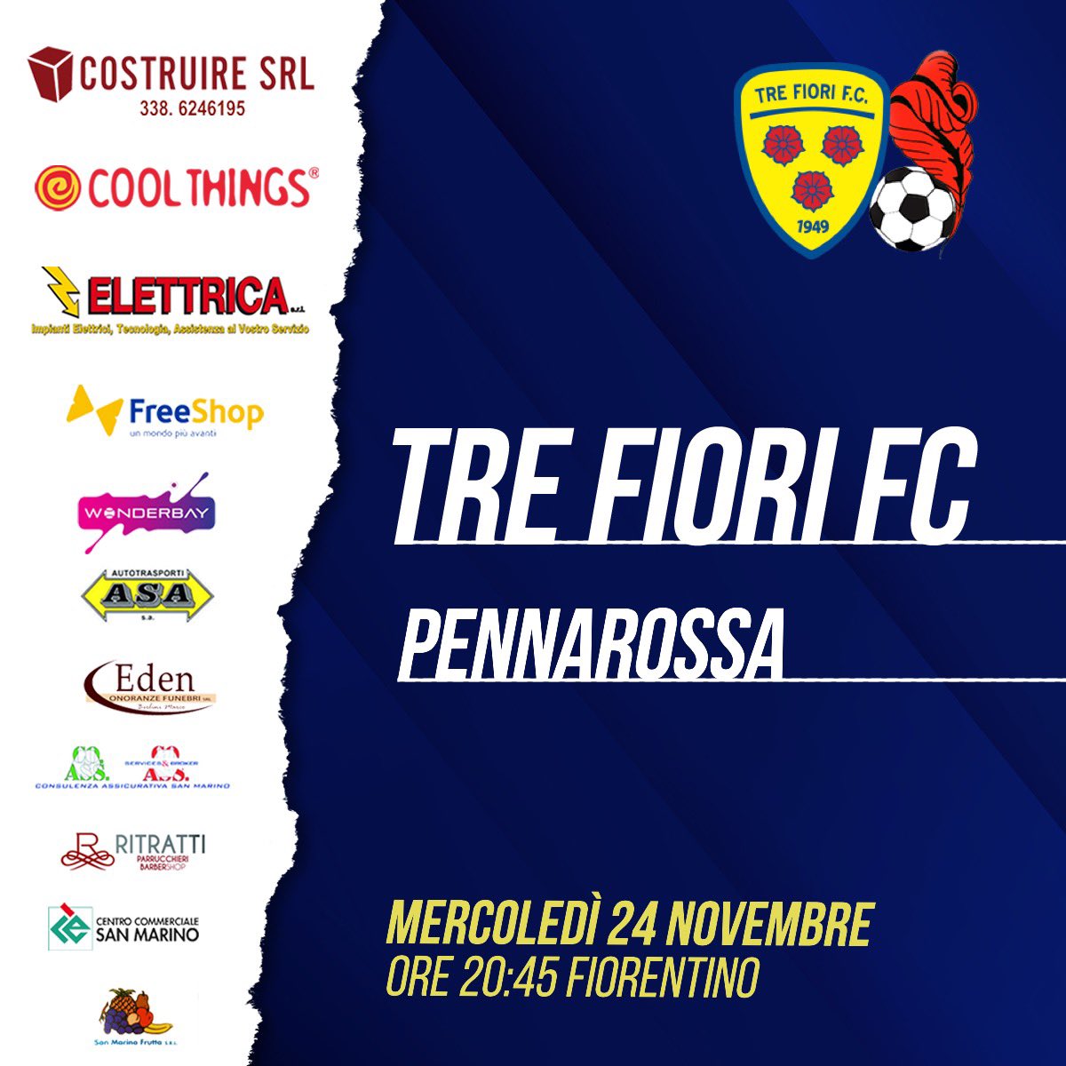 Tre fiori FC tweet media