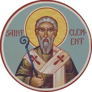 23 nov : St Clément, pape et martyr

[Il] monta sur une colline voisine, au sommet de laquelle il vit un Agneau, touchant du pied droit une source d’eau douce qu’il faisait jaillir ; ts y étanchèrent leur soif. Bcp d’infidèles furent amenés à la foi. 

-Leçon des Matines -