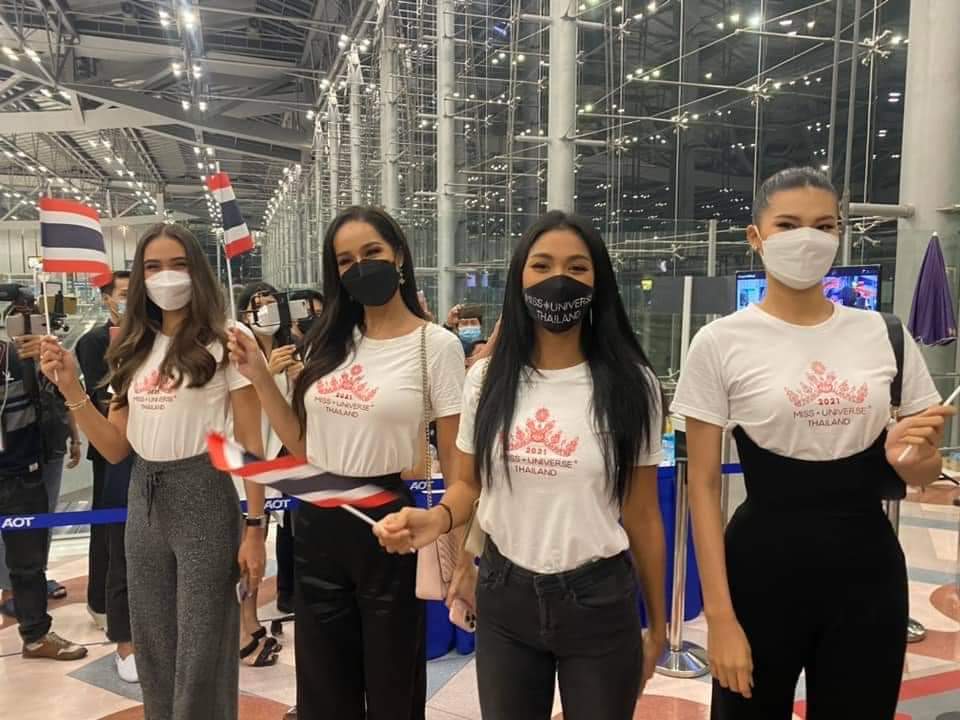 KMuadkong's tweet photo. นำทัพด้วยtop5 ส่งแอนไปจักรวาล👸✈️ #แอนชิลี #MissUniverseThailand2021 https://t.co/nZFwRbzelY