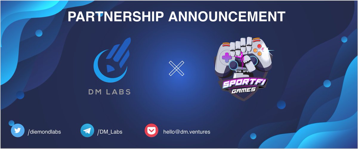 DM LABS  x SPORTFI PARTNERSHIP ANNOUNCEMENT!!! 

@sportfiofficial is the perfect combination of NFT gaming and DeFi that enables users to have fun and earn profit simultaneously

Our partnership to bring valuable experiences and quality products to our audiences

Stay tuned!!!