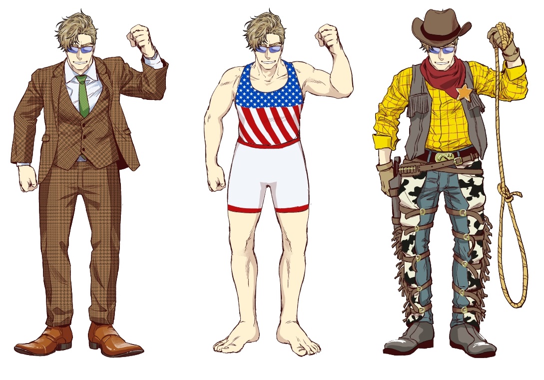 医療漫画によくいるタイプの弁護士の絵 