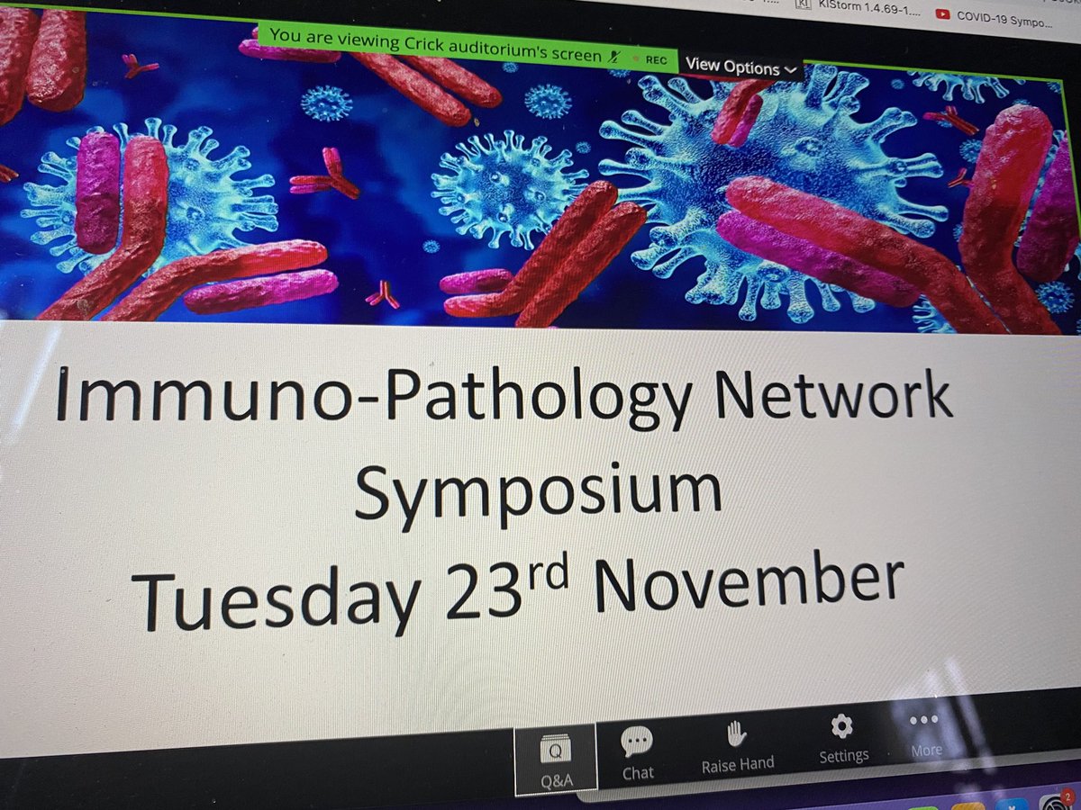 Excellent initiative led by Steve Ley Immunopathology Network at the Crick………some inspiring stuff and grateful that an interloper from Bath can participate