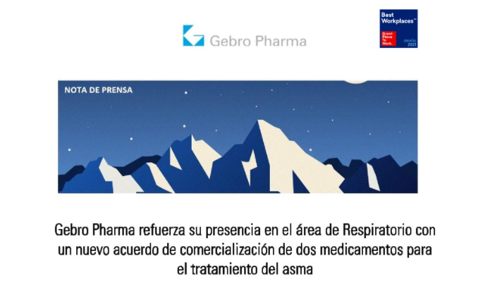 GebroPharmaES's tweet photo. Nos alegra comunicaros que reforzamos nuestra presencia en el área de #Respiratorio con un nuevo acuerdo de comercialización de dos medicamentos para el tratamiento del #asma. Con este acuerdo nos aliamos de nuevo con @NovartisSpain 

➡️https://t.co/uSUUeMkFnq https://t.co/zYoO2fVK6p