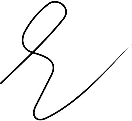 De krul die gebruikt wordt om aan te geven dat iets goedgekeurd of gezien is, zoals op schoolwerk, bestaat alleen in Nederland en (een deel van) Vlaanderen.