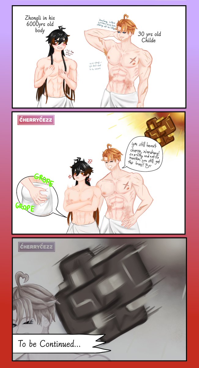 cherrycezz's tweet photo. #TartaLiWeekRound2 Day 5: Insecurities ๐ง๐ธ
Childe and Zhongli are in a hot spring together after being not seeing each other for a long time.
@tartaliweek
#TartaLiWeek #TartaLi #ๅ็ฅ #ใฟใซ้พ #childe #Tartaglia #zhongli #Morax #ใฟใซ้พ #TartaLi #ๅ
ฌ้ https://t.co/fVZ0Gr79KM