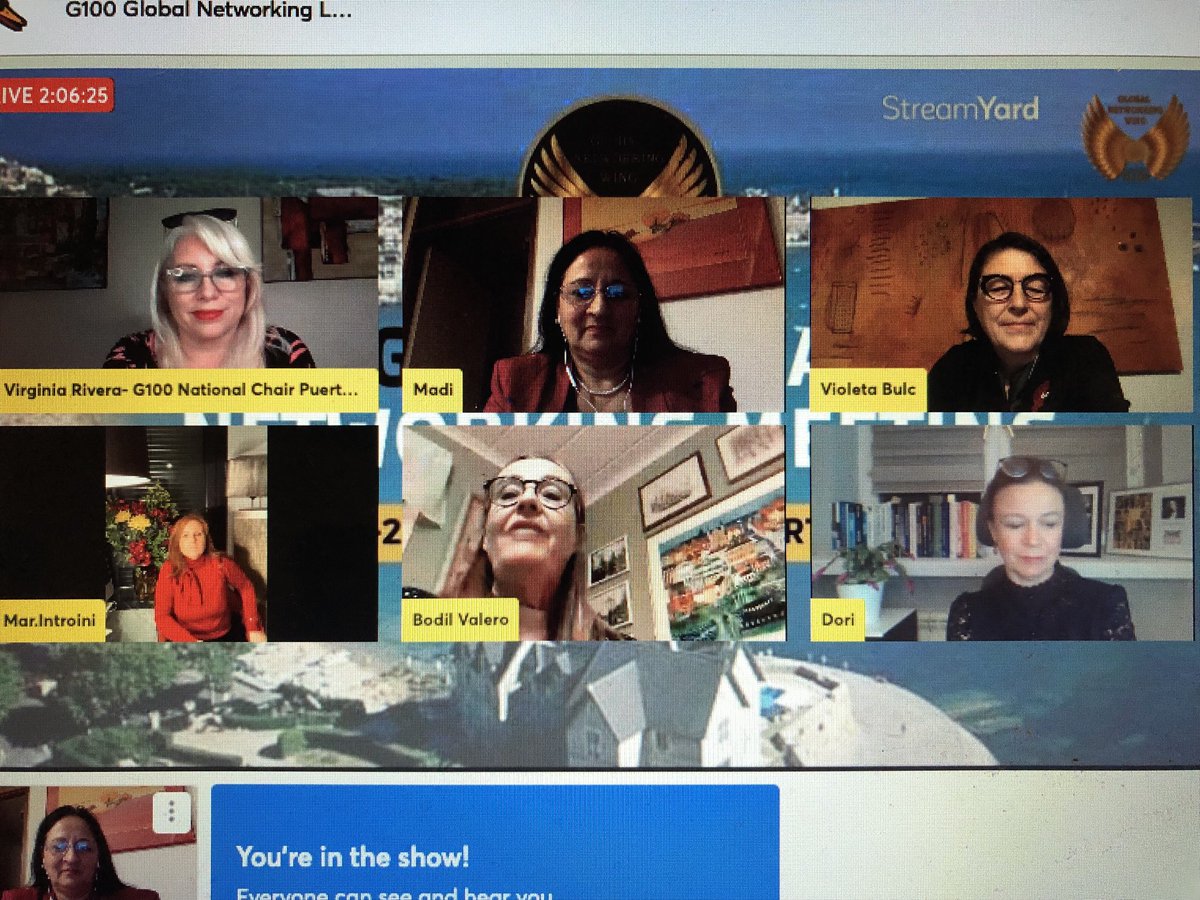 NETWORKING - Communication &amp; Advocacy and how each plays a role in   #G100 mission to make #genderequality a reality this decade. ⁦<a href="/MarIntroini/">Mar. Introini</a>⁩  <a href="/lindacpl/">Linda Pereira</a>  <a href="/Bulc_EU/">Violeta Bulc</a>  <a href="/rubesita/">Baiba Rubesa</a>  @bodilvalero <a href="/AlexOkoroji/">Alex Okoroji</a> ⁦<a href="/harbeenarora/">Dr. Harbeen Arora Rai</a>⁩
