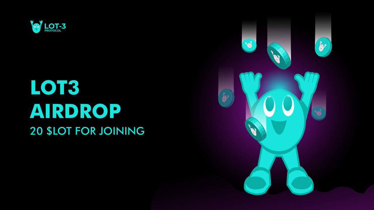 AirdropRampage's tweet photo. 🔰 LOT3 Airdrop
🎁 Total Reward: 20 $LOT
👥 Referral: 10 $LOT
🧶 Rate: ⭐️⭐️⭐️⭐️⭐️
🗓 Distribution Date: 30th January, 2022

📚 Airdrop Link: https://t.co/Yo7tgEqiK4

📡 Website: https://t.co/JbzqFOJ6MB #AirdropRampage https://t.co/y41EZsWkbx