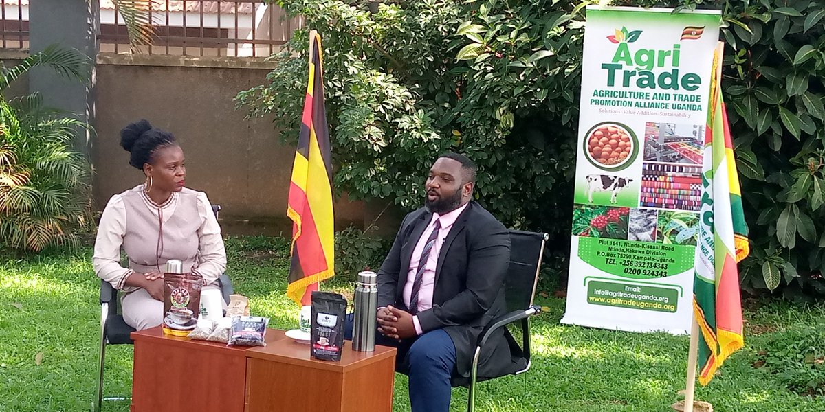 AgritradeUG's tweet photo. Our president, Mr. Ssekamatte Yasin was interviewed by Ms. Wahida Lubwama on "Emwanyi Terimba" television show on BBS Terefayina Official Fans. Watch out for show this Saturday. https://t.co/h2XRoV9jvv