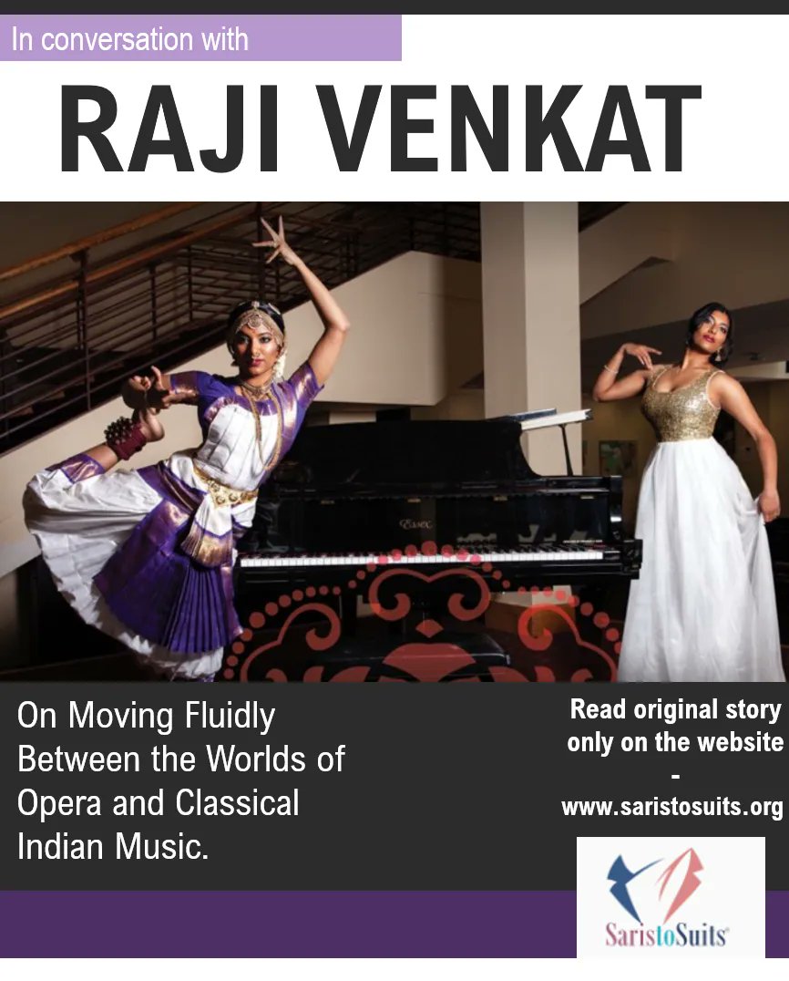 This_Is_Manvi's tweet photo. Coming up next. Vivacious Raji Venkat - The award-winning artist who has made waves with her rich and reverberating vocals and enhanced Opera's representation in the Indian American community. 
#saristosuits #newstory #twitteralert #IndianAmerican #Sopranos https://t.co/F0sKV4GiIK