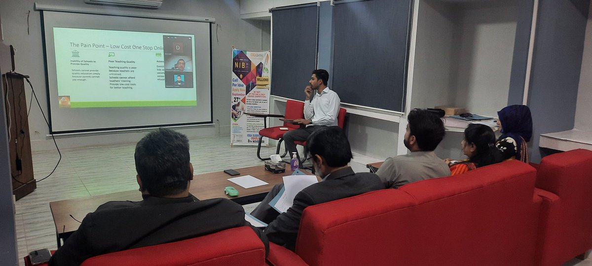 uokoric's tweet photo. Ideas pitching from 12 final participants on city level is going on. 
#NationalIdeaBank is all about innovative ideas.
Judges will soon announce the results. 

#NIB #KUNIB https://t.co/wnQkTyeNNa