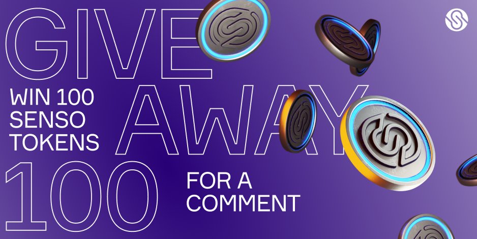 SENSO Token✨ (@sensotoken) on Twitter photo 📢GIVEAWAY OF 100 SENSO💥
🗓️Start: November 23
Finish: November 26
🟣Follow <a href="/SensoToken/">SENSO Token✨</a>
🟣Retweet this post
🟣Leave any comment
🟣Join our TG chat t.me/sensotoken_chat
🏆The winner will be announced on November 27
Good luck!💫
#weekly_senso_giveaway 📢GIVEAWAY OF 100 SENSO💥
🗓️Start: November 23
Finish: November 26
🟣Follow <a href="/SensoToken/">SENSO Token✨</a>
🟣Retweet this post
🟣Leave any comment
🟣Join our TG chat t.me/sensotoken_chat
🏆The winner will be announced on November 27
Good luck!💫
#weekly_senso_giveaway