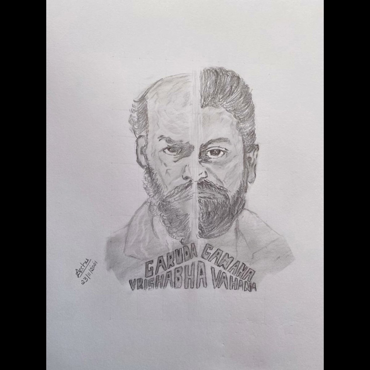AcchuBharadwaj's tweet photo. Garuda Gamana Vrishabha Vahana - What a movie ! Top class acting &amp; direction by @RajbShettyOMK. Amazing as always @shetty_rishab . And Thanks to @rakshitshetty for presenting this cult classic to us ! Take a Bow !! Here is a small token of gratitude for you people. ☺️ https://t.co/drKYvUFMPz
