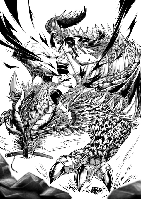 剣の姫
#オリジナル #モンスター #イラスト 