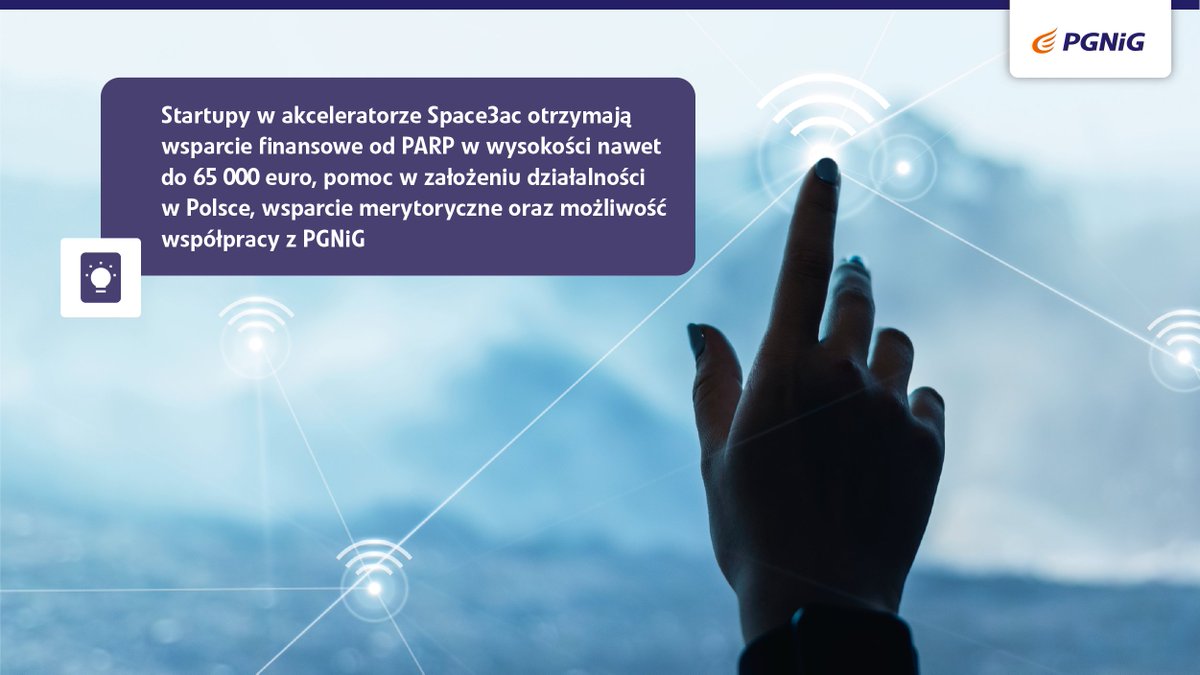 🔭 #PGNiG i akcelerator <a href="/space3ac/">space3ac</a> razem szukają startupów. Międzynarodowe zespoły, które zgłoszą się do programu, mają szansę na otrzymanie wsparcia finansowego i zaprezentowanie swoich możliwości w PGNiG. Zapraszamy do udziału! #innowacje #startup #AI 
➡️ bit.ly/PGNiG_Space3ac