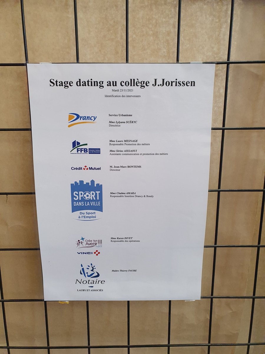 HiassineMdrancy's tweet photo. 1er #StageDating en présentiel au #CollègeJorissen avec 30 #stage3ème
1er jour #SemaineDeLindustrie @DGEntreprises @LaFrenchFab
Merci aux partenaires: @VilledeDrancy @FFBatiment @CreditMutuel @SDLV_Officiel @VINCI_fr @Notaires_CSN #MaîtreLaubyJC @AcCreteil @saiocreteil https://t.co/wBWJNx9p7d