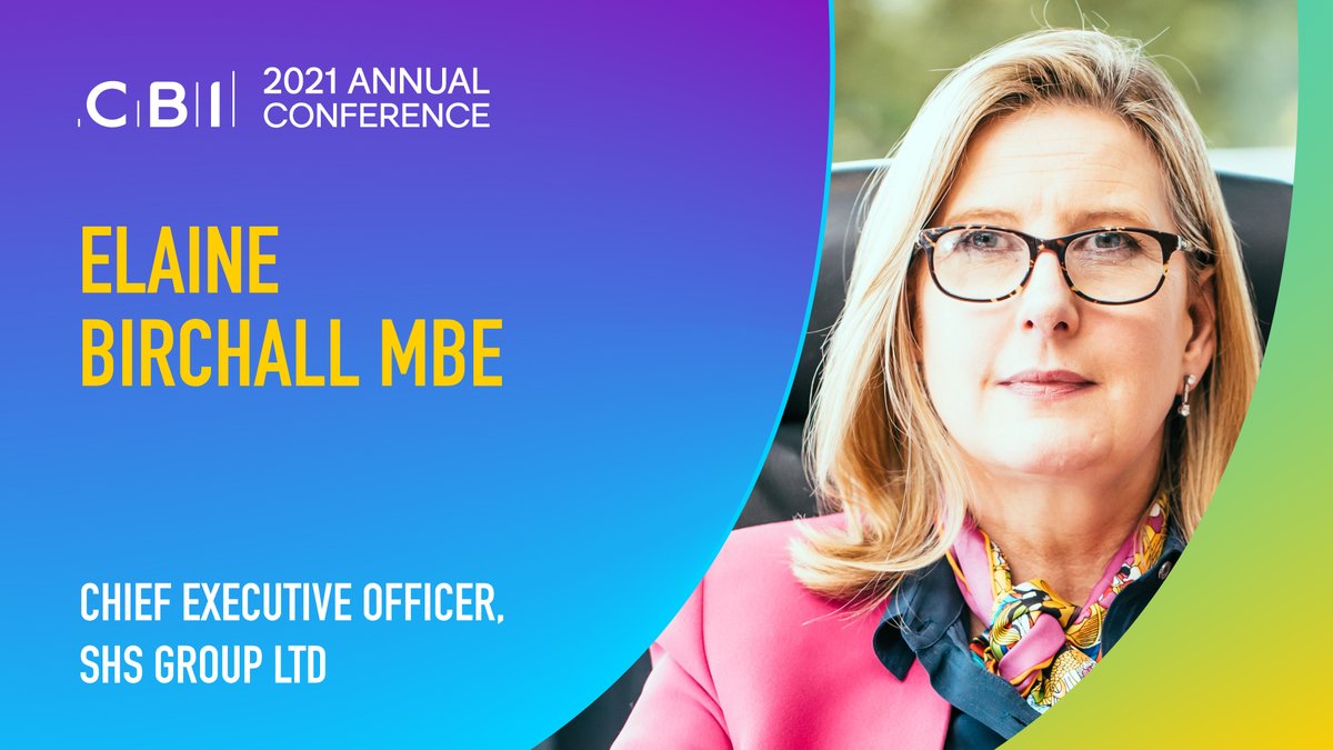 CBItweets's tweet photo. HURRY! Elaine Birchall MBE, Chief Executive Officer at SHS Group Ltd will be live in 30 minutes at our Annual Conference, for a panel discussion.
Get your tickets now and quick: https://t.co/OfGD0uRAG0
#CBI21 #CBICONFERENCE #CBI https://t.co/7bZLcRo9G8