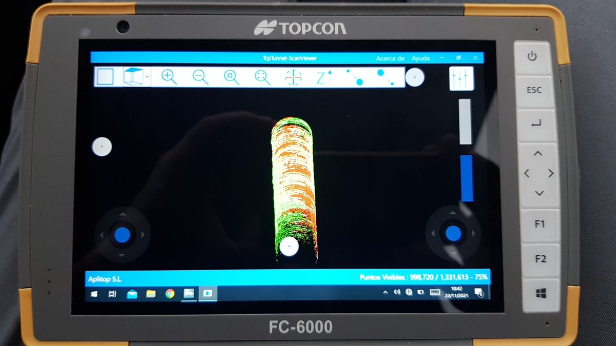 TopconPosSpain's tweet photo. Análisis de túnel en tiempo real, usándo la robótica escaner Topcon GTL.
#topcon #gtl #collage #magnetfield #escáner #aplitop #tcptunnelscan https://t.co/rV86l5uRZ0