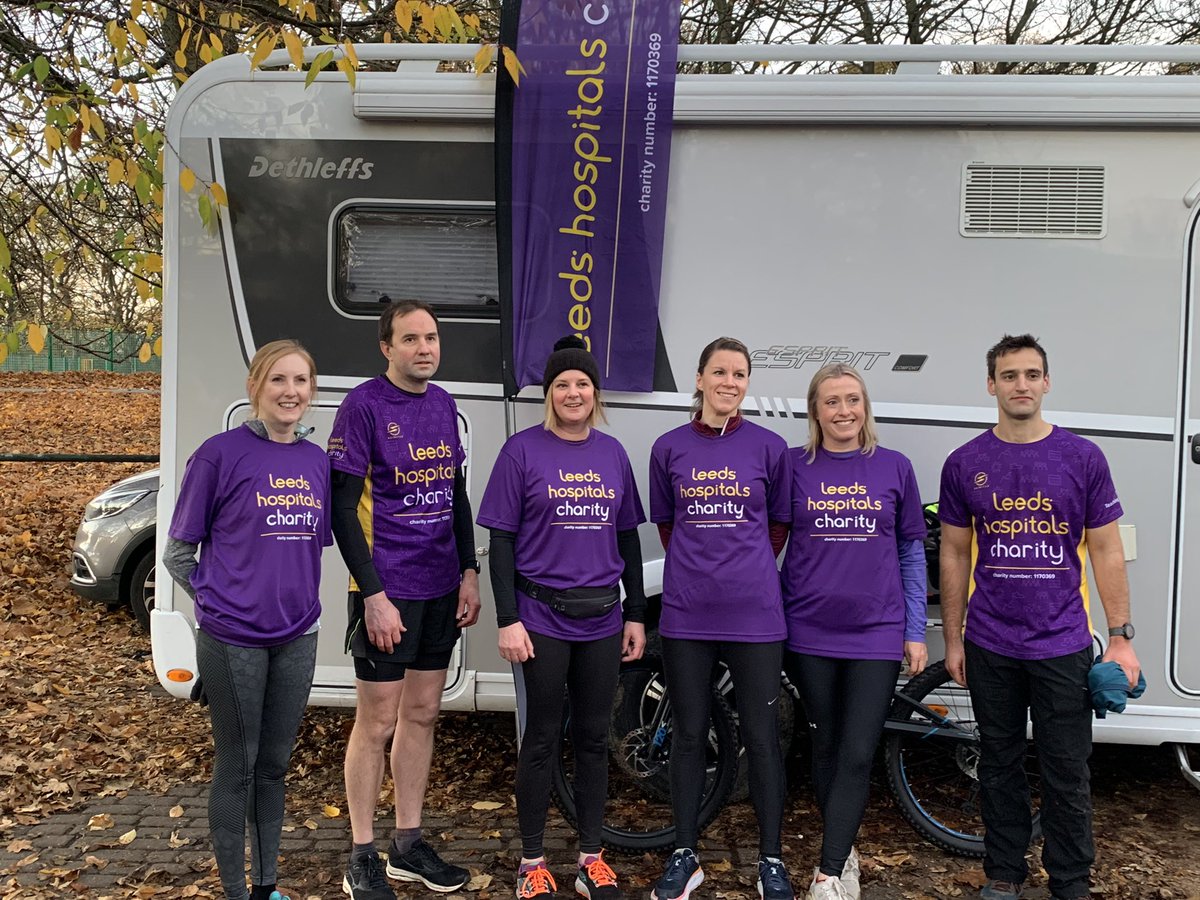LeedsHospitals's tweet photo. These members of the MND Care team and neurology ran with Kev Sinfield to show their support for his fundraising efforts to build a new centre. ‘What an experience’ they said. #TheExtraMile https://t.co/NjQKWo7JtG