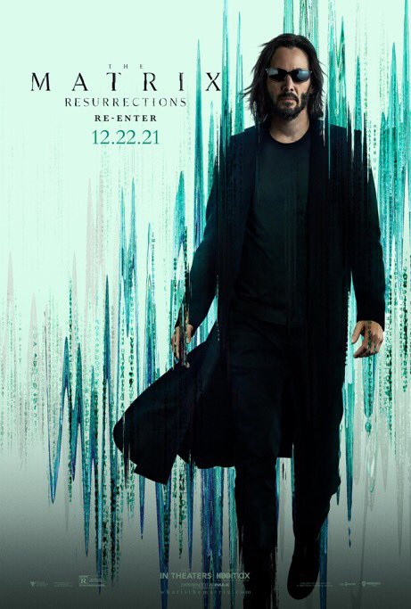 CineBinger's tweet image. New posters for ‘The Matrix Resurrections’ has been released. 

Directed by Lana Wachowski.

With: Keanu Reeves, Carrie-Anne Moss, Jada Pinkett Smith, Yahya Abdul-Mateen II, Jessica Henwick, Jonathan Groff, Neil Patrick Harris, Priyanka Chopra Jonas, and Christina Ricci.