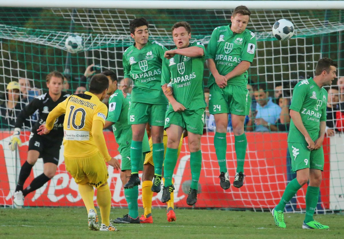 Up For The 🏆...
The one and only <a href="/NeboMarinkovic/">Nebojsa Marinkovic</a> curls home a trademark free-kick against <a href="/BentleighGreens/">Bentleigh Greens</a> during Glory's run to the 2014 @FFACup Final.
We return to Cup action on Wednesday evening by taking on <a href="/gomvfc/">Melbourne Victory</a> in Adelaide (kick-off 5pm WST, 7.30pm Local)
#OneGlory