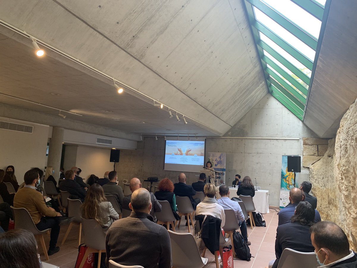 CyprusCircular's tweet photo. European week for waste prevention, presentation of the Cyprus Circular Economy Network by @AntriConstanti1 @CyprusCircular @OEBcy https://t.co/QB2eA64IIB