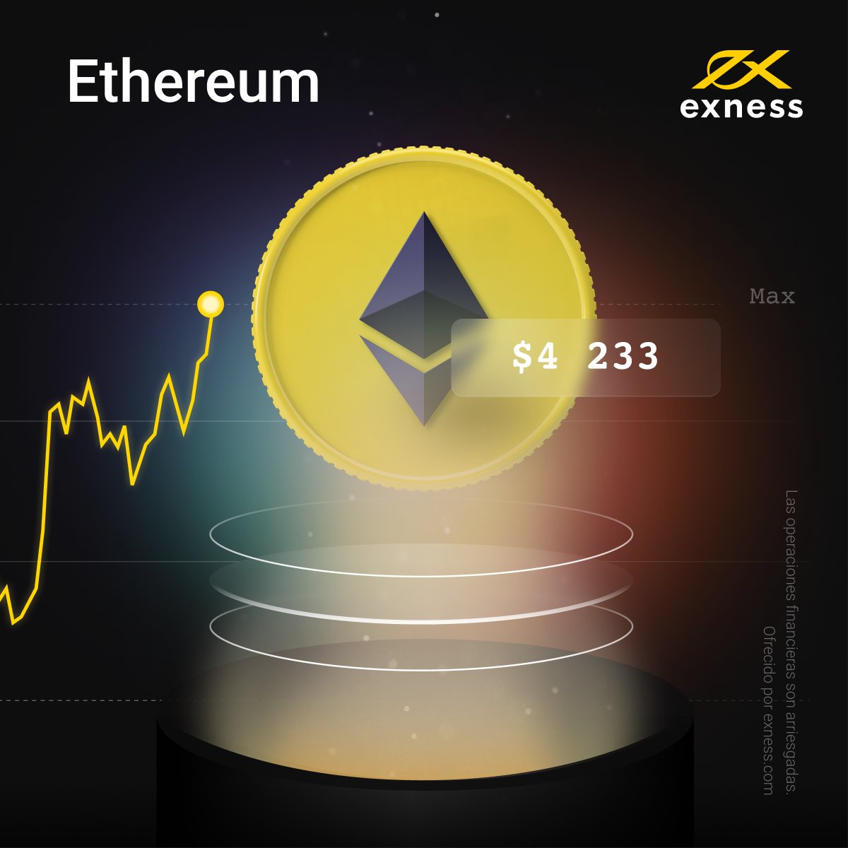 EXNESS's tweet photo. Get stable spreads and fast execution 🚀 on digital currency trading at Exness 📈 

Trade popular digital currency pairs! 👉👉👉