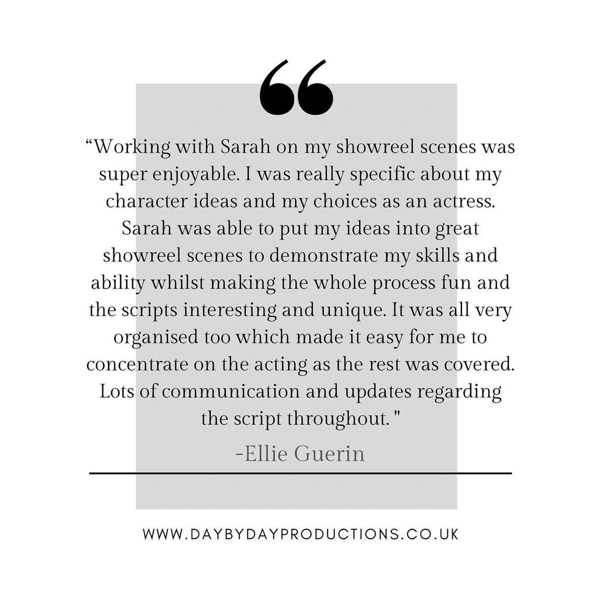 daybydayprods's tweet image. #testimonial #original #originalscript #script #scriptwriting