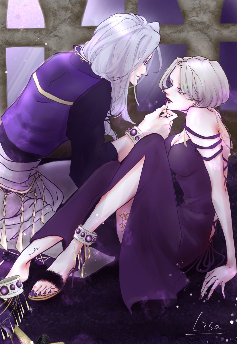 Modeasaiko's tweet photo. モデア詰め☪·̩͙💜
#まかナイ絵 #CourtofDarkness https://t.co/Xt9bBCtly3