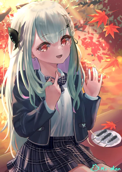 あの子と待ち合わせ👋

#絵クロマンサー 
#潤羽るしあ新衣装 