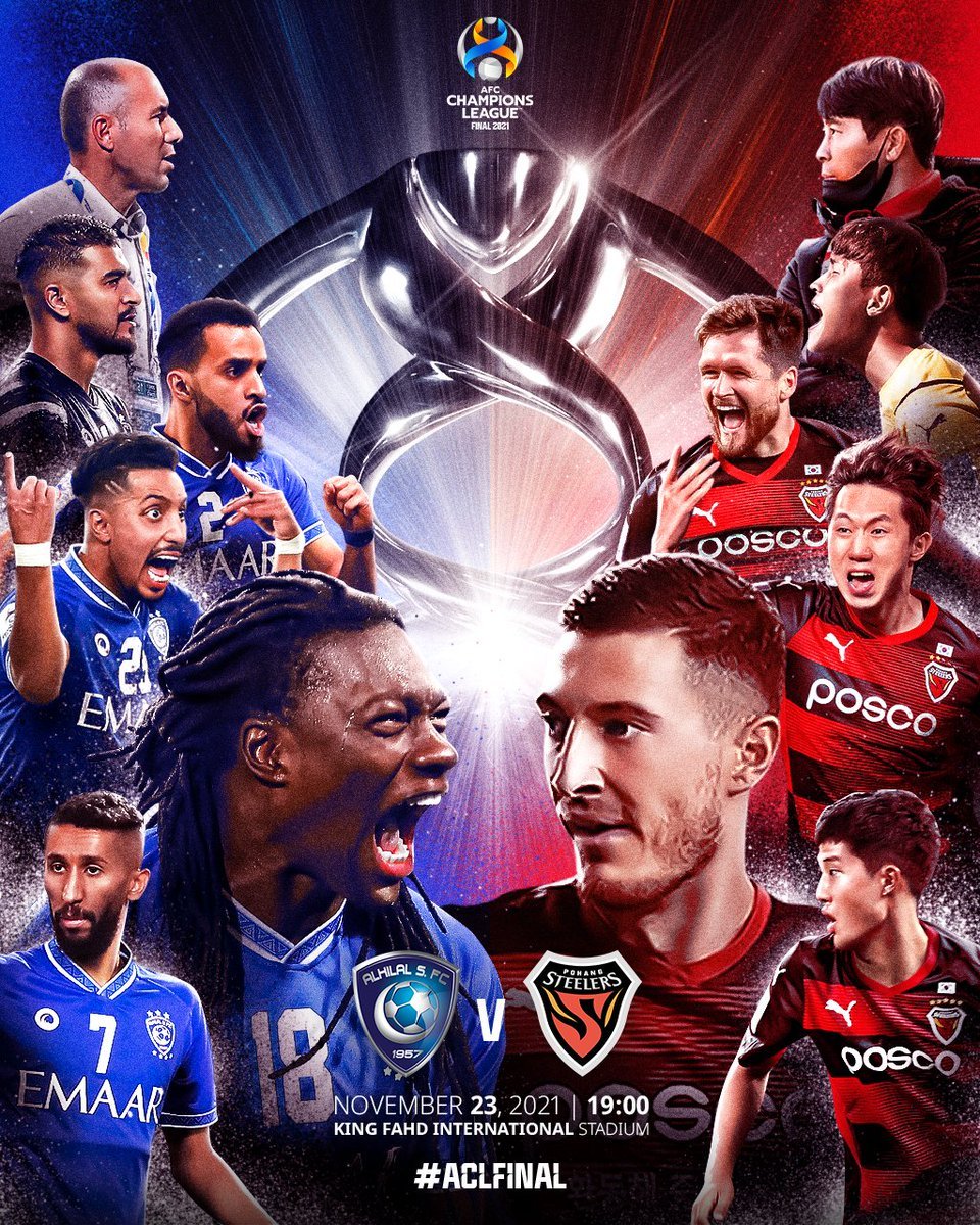 theAFCCL_ar's tweet photo. هل أنتم جاهزون؟! 🤩

🇸🇦 الهلال 🆚 بوهانغ ستيلرز 🇰🇷

🏆#نهائي_دوري_أبطال_آسيا 2021 https://t.co/ZE1OvwpY6v