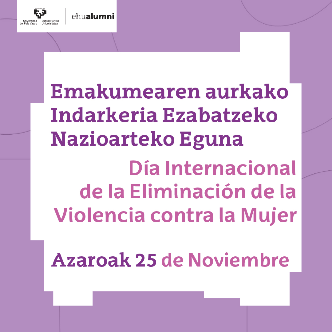 ehualumni's tweet photo. Gaur sare sozialak morez beteko ditugu. 💜 Hoy teñimos las redes de morado.
Ezagutzen duzu #UPVEHU-k daukan Genero indarkerien aurkako #protokoloa?
¿Conoces el #protocolo de la @upvehu contra la violencia de género?
#25Noviembre #NiUnaMenos #A25
@BerdintasunEJGV @emakundEJGV https://t.co/gd7L6ubnM3