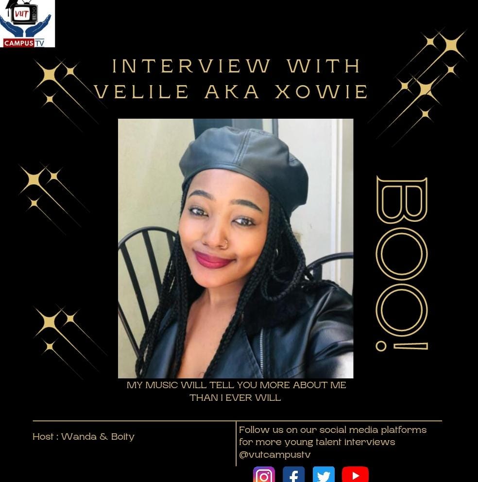 vutcampustv's tweet photo. Don't miss a lovely interview with @xowie_muzic as our hosts @boiiityyy and @wanda_nhlakanipho sit down, talk to her about life and the journey with her music.

Please like and engage 🔥🔥💯 

https://t.co/lelrVR9Faf https://t.co/rOdG77gwhF