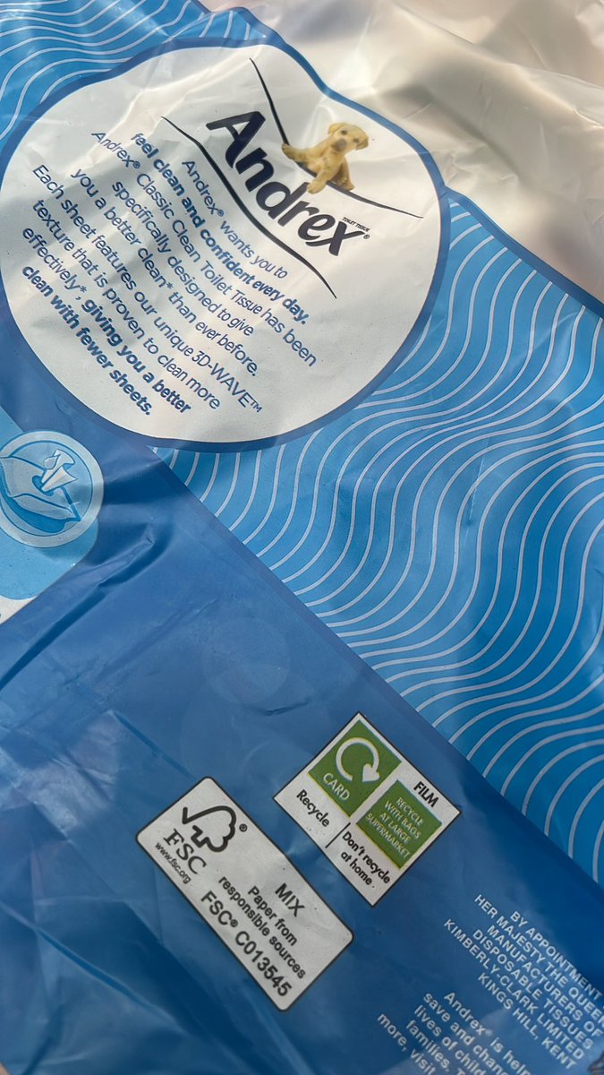 recycleornot's tweet photo. It looks like #ClassicClean toilet roll packets from @AndrexUK are #recyclable 👍🏼

nice one @AndrexUK! https://t.co/L9k6Tn27oa