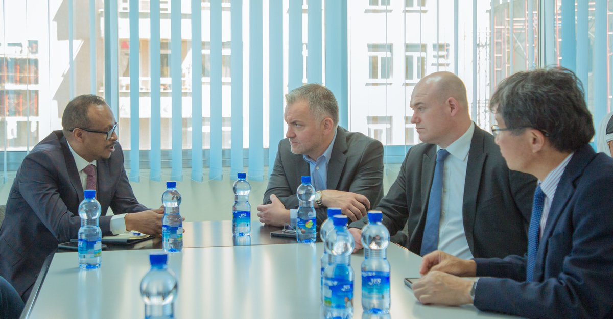 SafaricomET's tweet photo. Our Leadership team led by our CEO @AnwarSoussa held a fruitful discussion with @EngBalcha , Director General of the @eca_ethiopia on our progress &amp; preparation towards our commercial launch,which will play a great role in supporting Ethiopia’s Digital transformation objectives https://t.co/BsPaPHYLAp