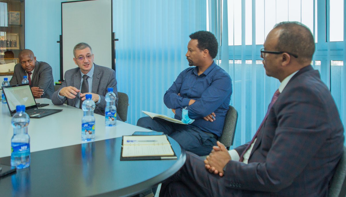 SafaricomET's tweet photo. Our Leadership team led by our CEO @AnwarSoussa held a fruitful discussion with @EngBalcha , Director General of the @eca_ethiopia on our progress &amp; preparation towards our commercial launch,which will play a great role in supporting Ethiopia’s Digital transformation objectives https://t.co/BsPaPHYLAp