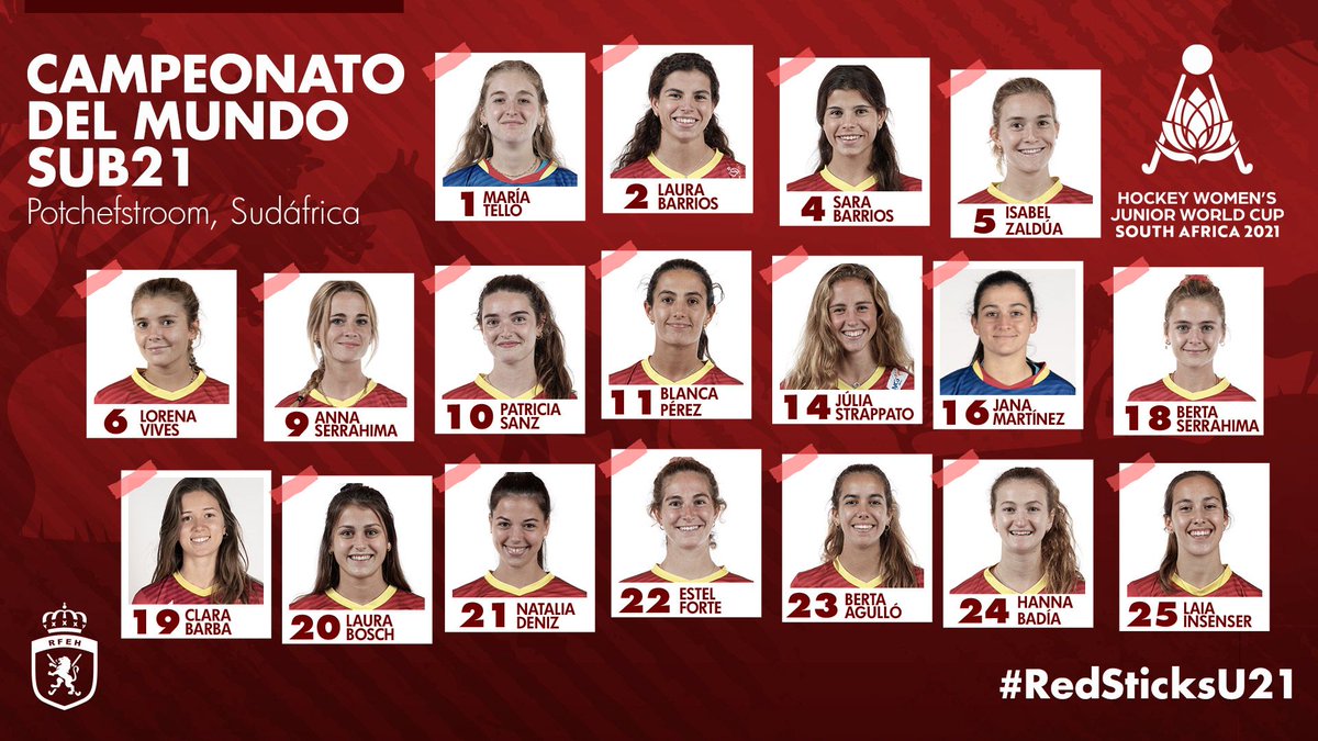 La <a href="/Sub21femHockey/">Spain Hockey U21</a> ya tiene lista de convocadas para el Campeonato del Mundo de la categoría #RedSticksU21 rfeh.es/la-sub-21-feme…