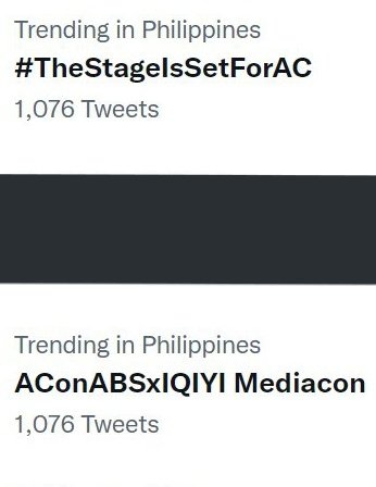 iam_micaiah's tweet photo. @DreamscapePH AC trended din po. Thank you :))
AConABSxIQIYI Mediacon #TheStageIsSetForAC https://t.co/kYTXNlkeOe