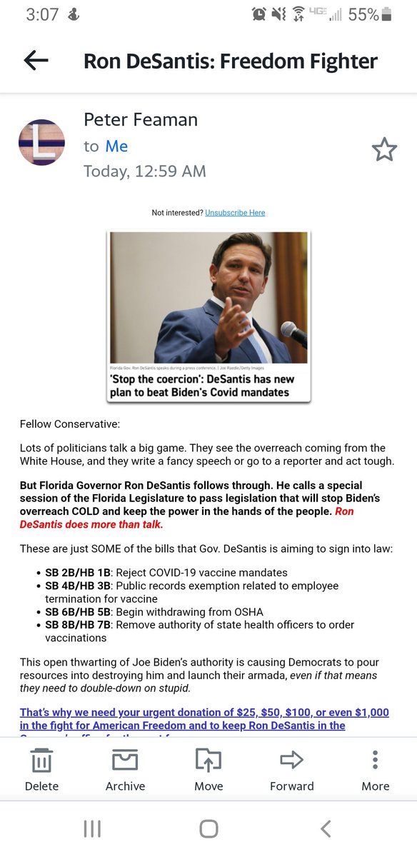 NotPerfectEithe's tweet image. Ron, y&apos;all. Out there fighting for your boss&apos; freedom to make you work under unsafe work conditions