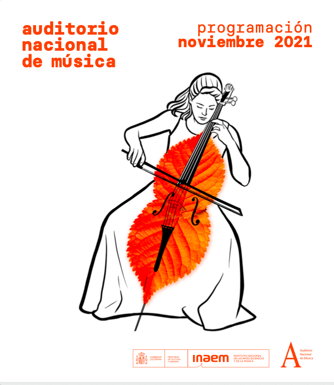 Mikigai_'s tweet photo. Todos los meses trabajamos con el Auditorio Nacional junto a @creisdesign. Azu es diseñadora, ilustradora y violinista, y capta a la perfección la esencia de cada mes para los folletos de programación del Auditorio. 
Hoy os presentamos el de noviembre.

Esperamos que os guste🧡 https://t.co/UGROkvb3Mf