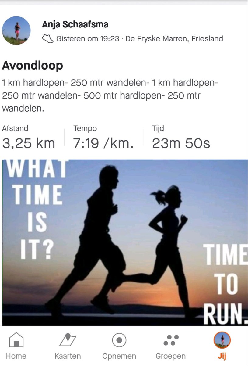Gisteravond zo heerlijk gelopen! 😉
#strava #hardlopen