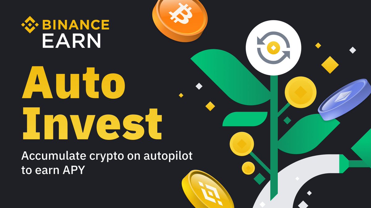 #Binance Earn launches auto-invest product, enabling users to earn yields on recurring crypto buys.

➡️ binance.com/en/support/ann…