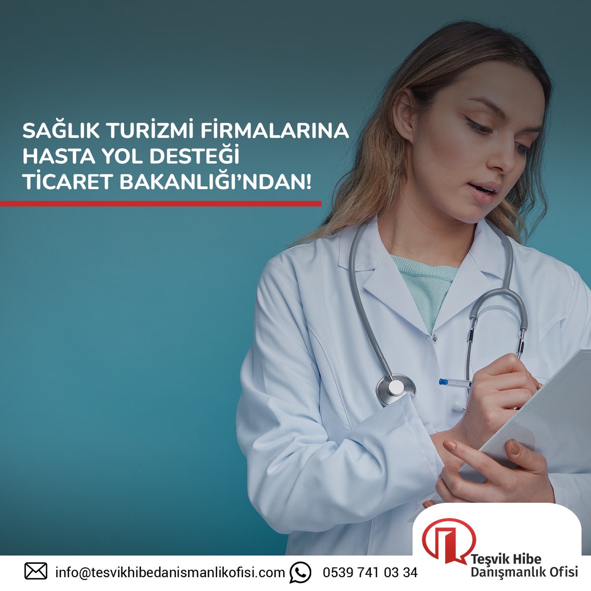 Tesvik_hibe's tweet photo. Sağlık Turizmi Firmalarına Hasta Yol Desteği Ticaret Bakanlığı’ndan! Yurt dışından sağlık hizmeti almak üzere Türkiye’ye gelen hastalarınız adına alacağınız yol desteği ile profesyonel bir duruş sergileyin. 

0539 741 03 34
info@tesvikhibedanismanlikofisi.com

#hibedanışmanlığı https://t.co/HelcHaxB3h