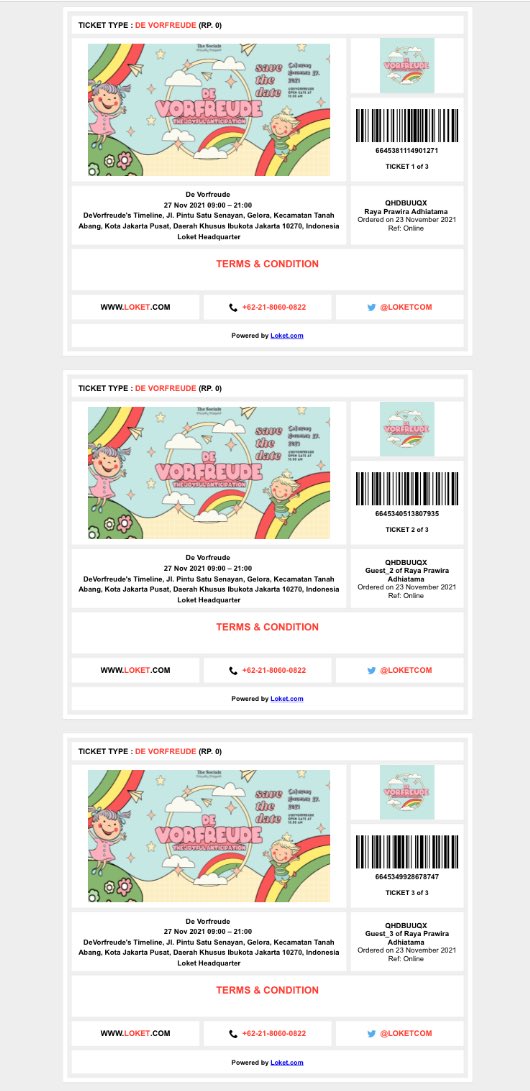 chovoodz's tweet photo. @VorfreudeTicket Halo! Saya ingin membeli ticket Festival De Vorfreude sejumlah tiga tiket, ya!

ㅤm-Transfer :
ㅤBERHASIL
ㅤ[23/11/2021] [16:45] 
ㅤa.n Raya Prawira Adhiatama
ㅤRp. 3.000.000,- https://t.co/uUVfNlHCxB